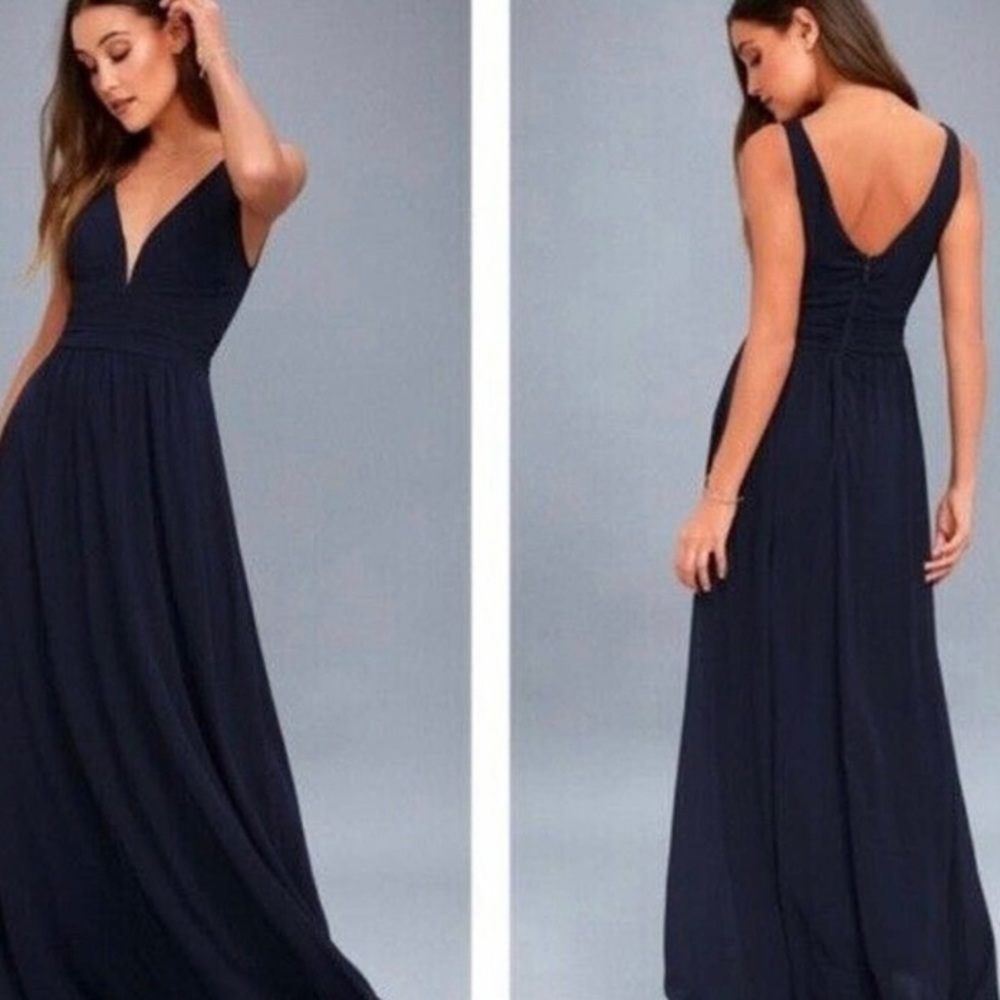 NWT Lulu’s Chiffon Maxi Dress